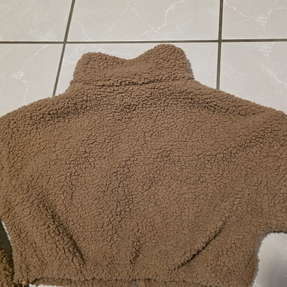 SKIMS Teddy High Pile Fleece Cropped Jacket Size XS - Picture 4 of 8
